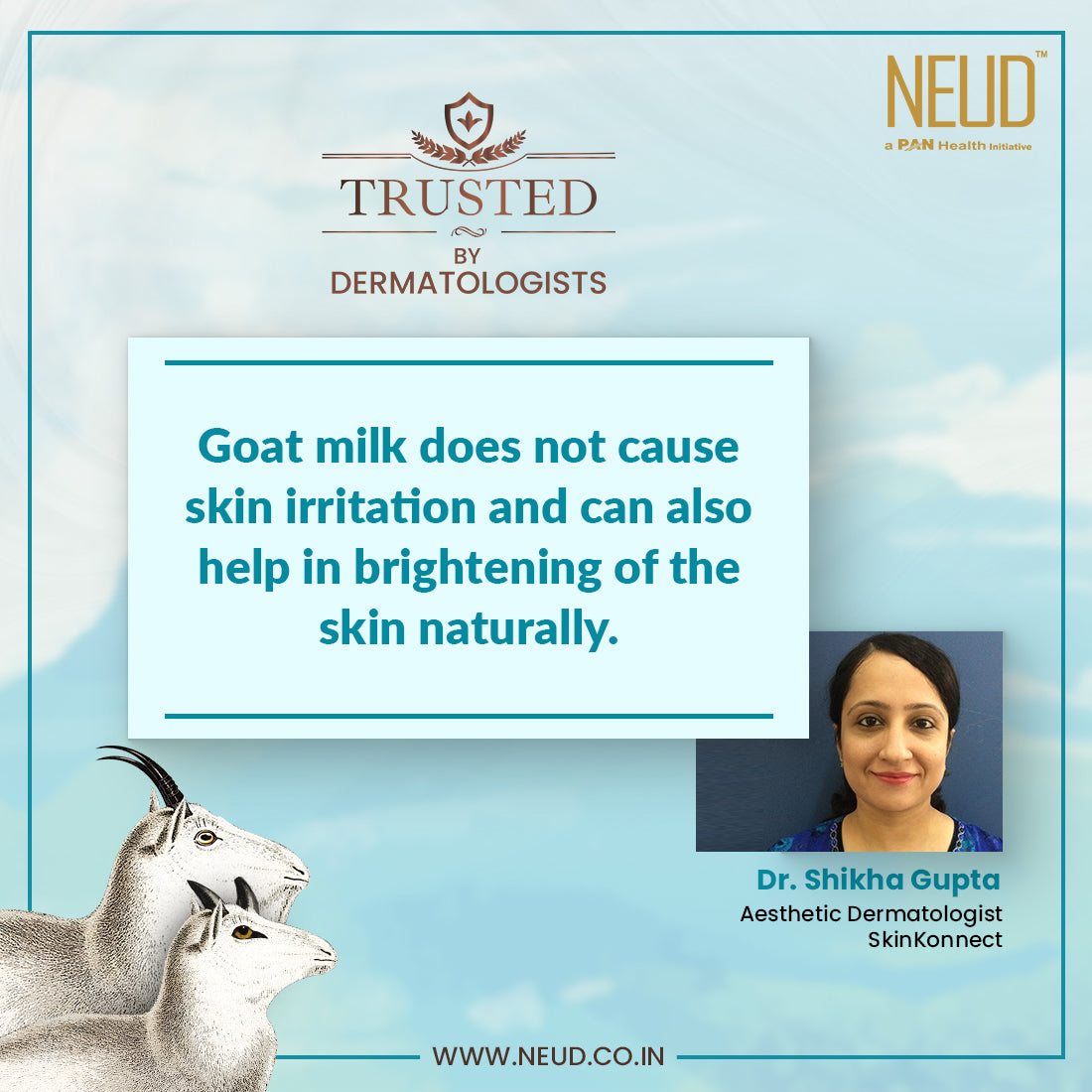 Benefits of goat milk are trusted by doctors