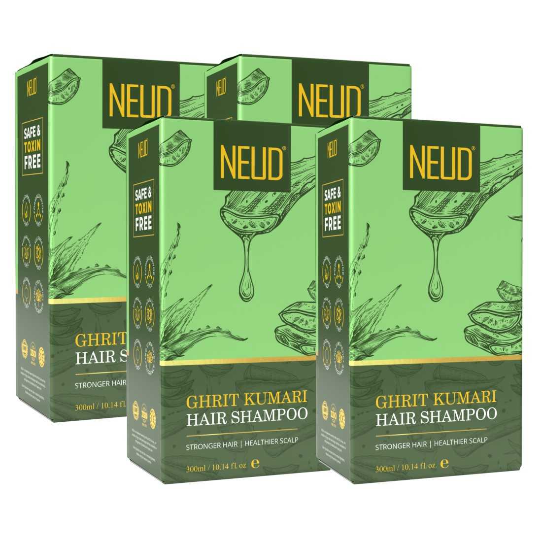 NEUD Premium Ghrit Kumari Aloe Vera Hair Shampoo for Men and Women