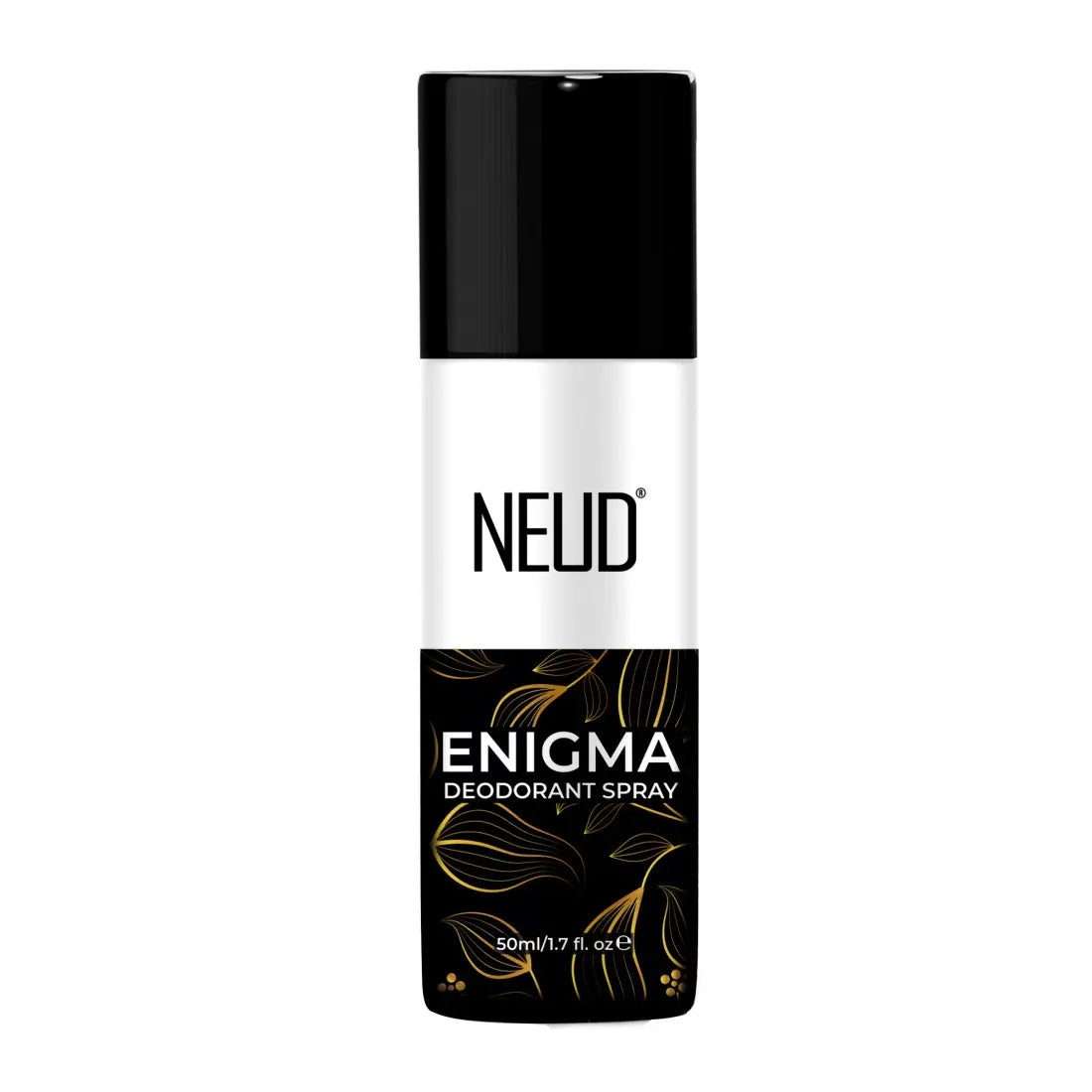 NEUD ENIGMA Unisex Deodorant Perfumed Body Spray with Notes of Oud, Amber and Rose, 24-Hour Odor Protection - 50ml