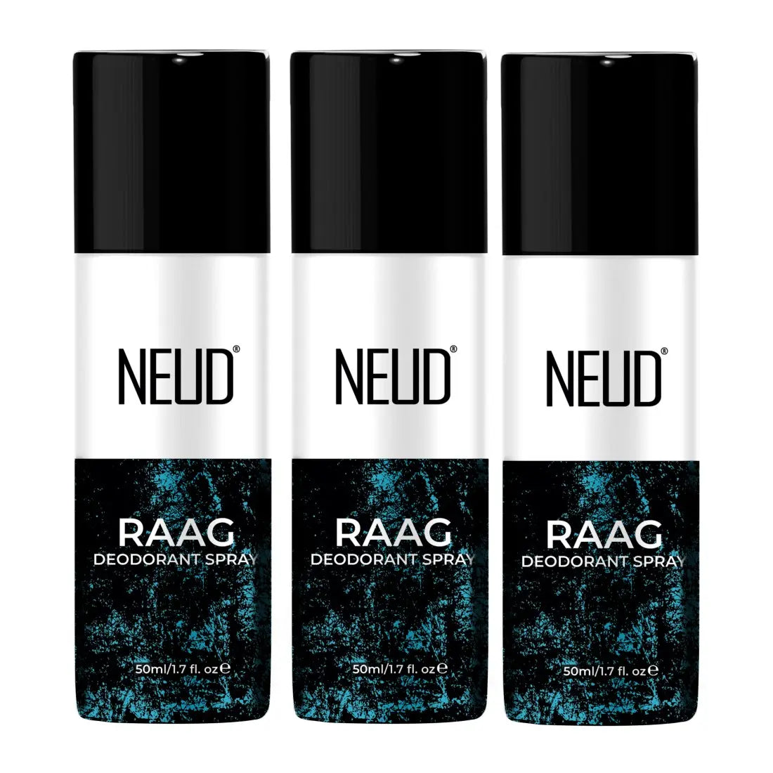 NEUD RAAG Unisex Deodorant Perfumed Body Spray with Notes of Citrus, Jasmine, Musk, 24-Hour Odor Protection - 50ml