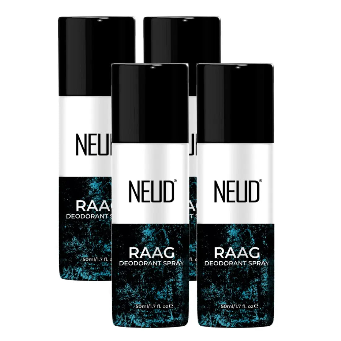 NEUD RAAG Unisex Deodorant Perfumed Body Spray with Notes of Citrus, Jasmine, Musk, 24-Hour Odor Protection - 50ml