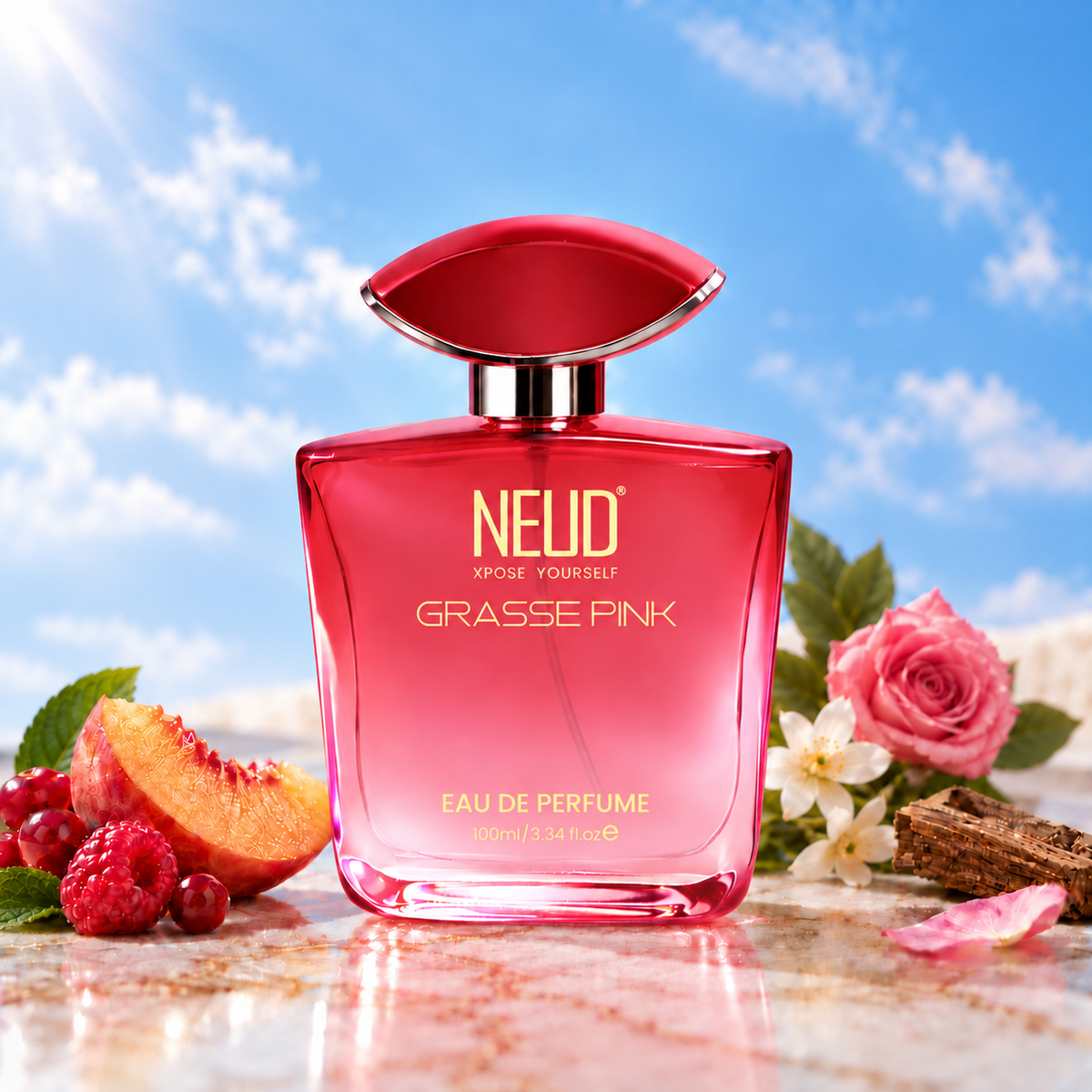 NEUD Grasse Pink Luxury Perfume for Modern Women Long Lasting EDP - 100ml