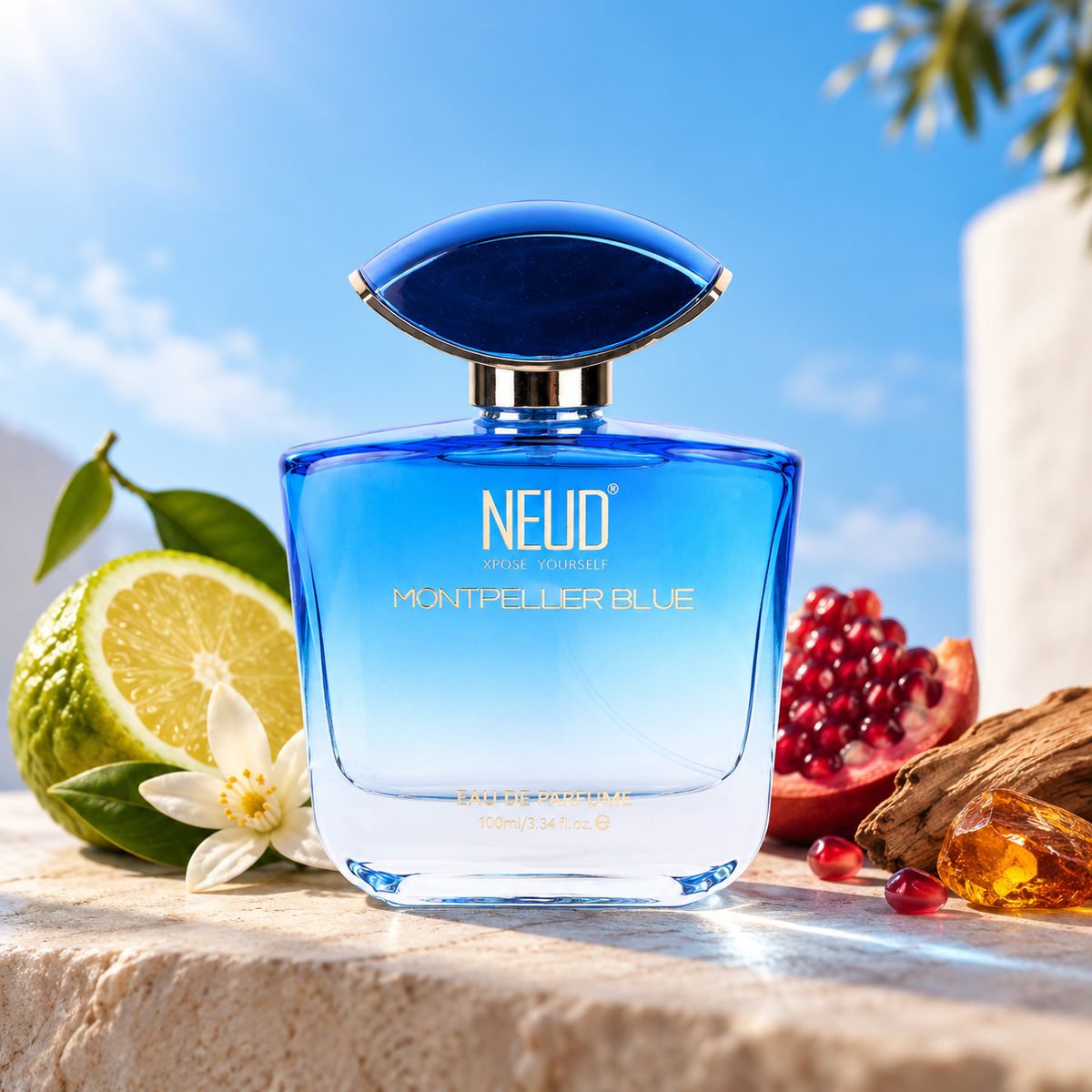 NEUD Montpellier Blue Luxury Perfume for Elegant Women Long Lasting EDP - 100ml
