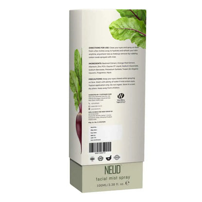 NEUD Beet Root Facial Mist Spray For Dull and Dry Skin - 100 ml