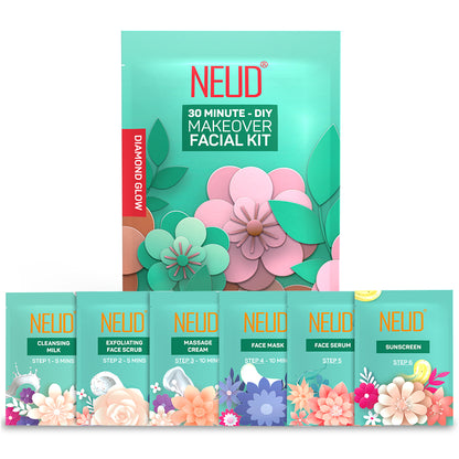 NEUD 6-Step DIY Makeover Facial Kit for Salon-Like Glow at Home