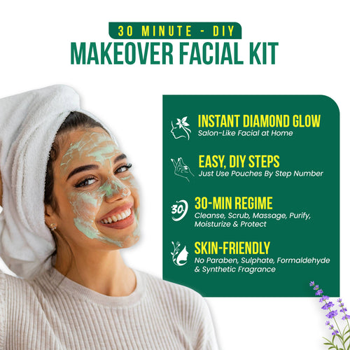 NEUD 6-Step DIY Makeover Facial Kit for Salon-Like Glow at Home