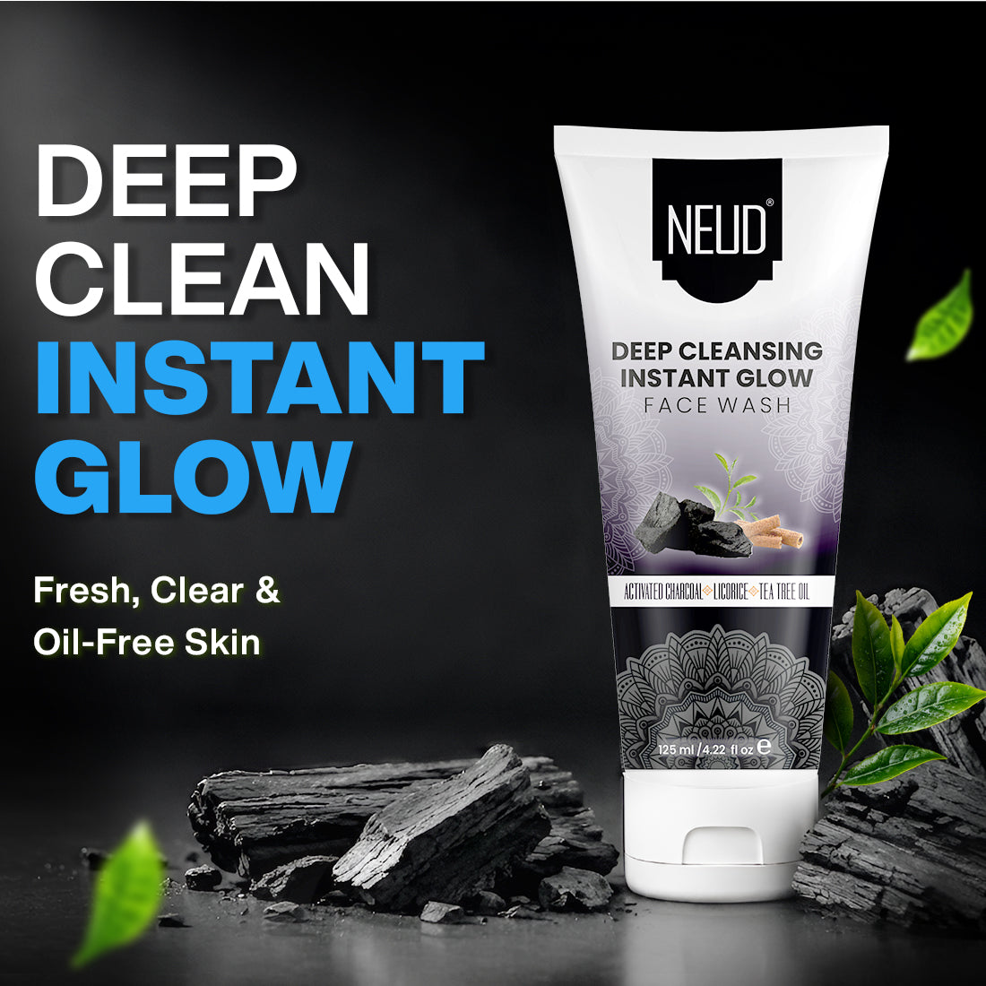 NEUD Deep Cleansing Instant Glow Face Wash for Men and Women - 70ml