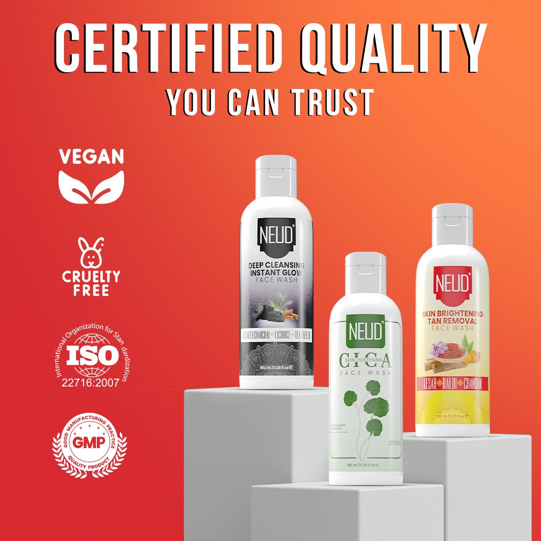 NEUD Face Wash Combo 100ml x 3