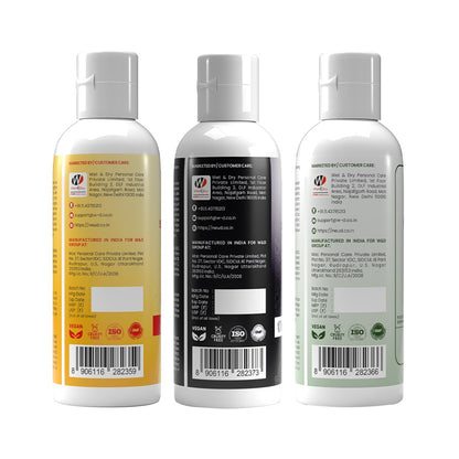 NEUD Cica Face Wash, Skin Brightening Face Wash and Deep Cleansing Face Wash - 3 x 100ml Each