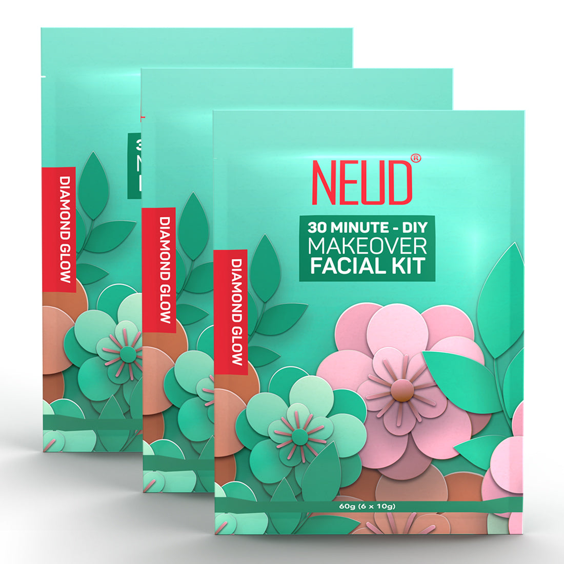 NEUD 6-Step DIY Makeover Facial Kit for Salon-Like Glow at Home