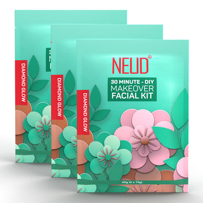 NEUD 6-Step DIY Makeover Facial Kit for Salon-Like Glow at Home