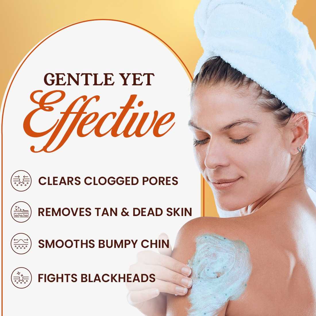 NEUD Gentle Exfoliating Scrub with Manuka Honey, Kojic Acid and Alpha Arbutin for Naturally Clear Skin - 100g