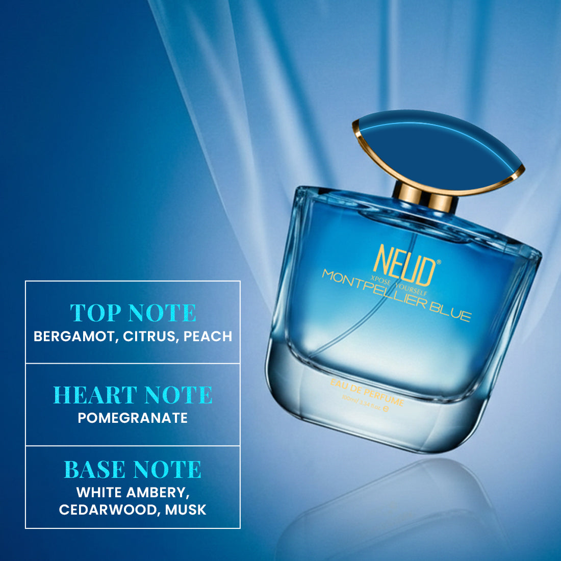 NEUD Montpellier Blue Luxury Perfume for Elegant Women Long Lasting EDP - 100ml