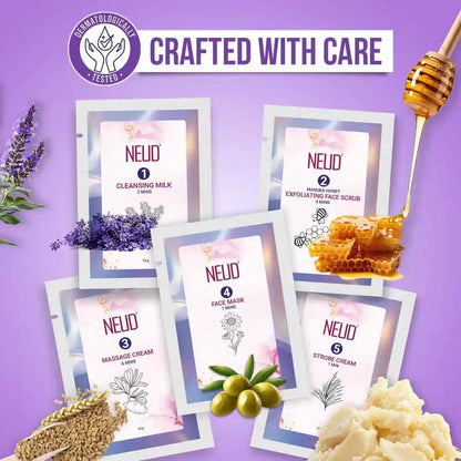 NEUD Party-Ready DIY Facial Kit with Strobe Cream for Fabulous Glow at Home - 50g