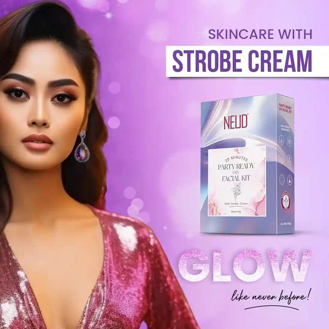 NEUD Party-Ready DIY Facial Kit with Strobe Cream