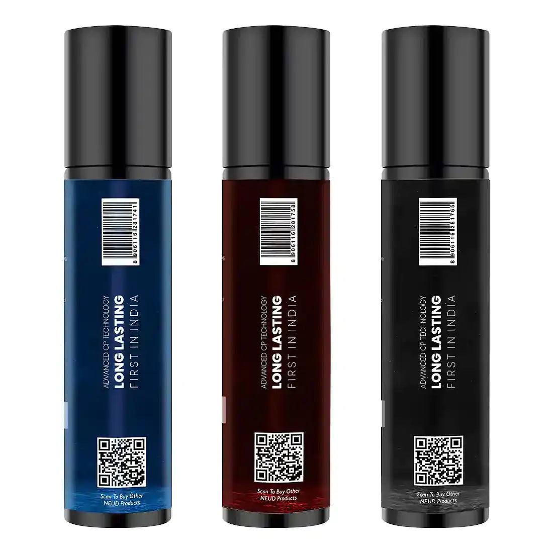 NEUD 3-in-1 Perfumed Body Sprays, Long-Lasting Deodorants, No Gas, No CFC Formula - 3 x 120ml Each
