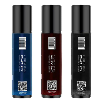 NEUD 3-in-1 Perfumed Body Sprays, Long-Lasting Deodorants, No Gas, No CFC Formula - 3 x 120ml Each