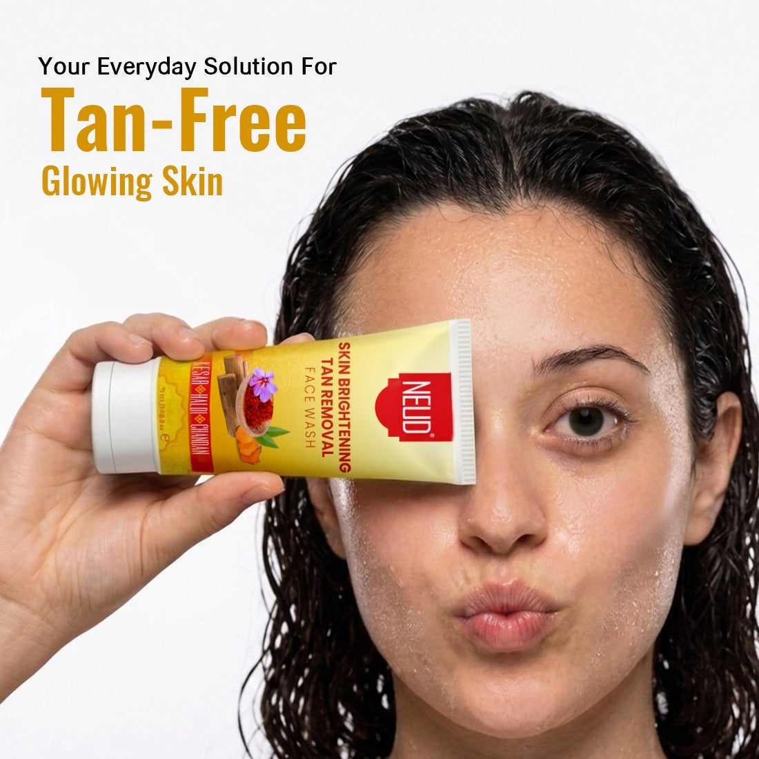 NEUD Skin Brightening Tan Removal Face Wash for Men and Women - 70ml