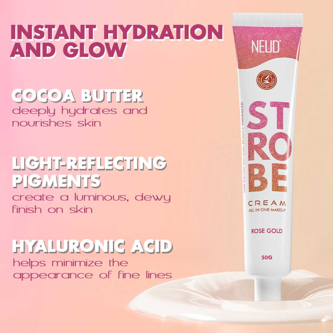 NEUD Strobe Cream - Rose Gold