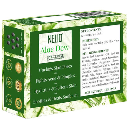 NEUD Aloe Dew Glycerine Luxury Artisan pH-Balanced Handmade Soap 125g