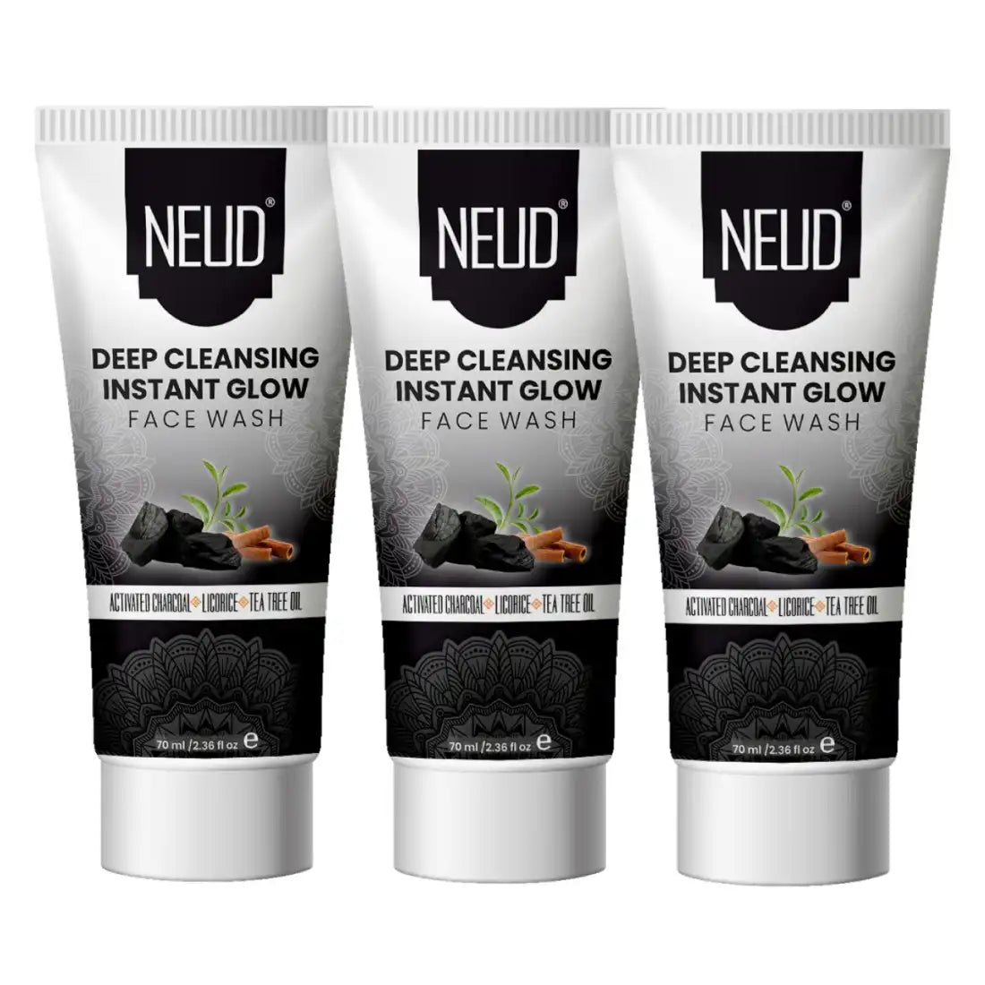 NEUD Deep Cleansing Instant Glow Face Wash for Men and Women - 70ml