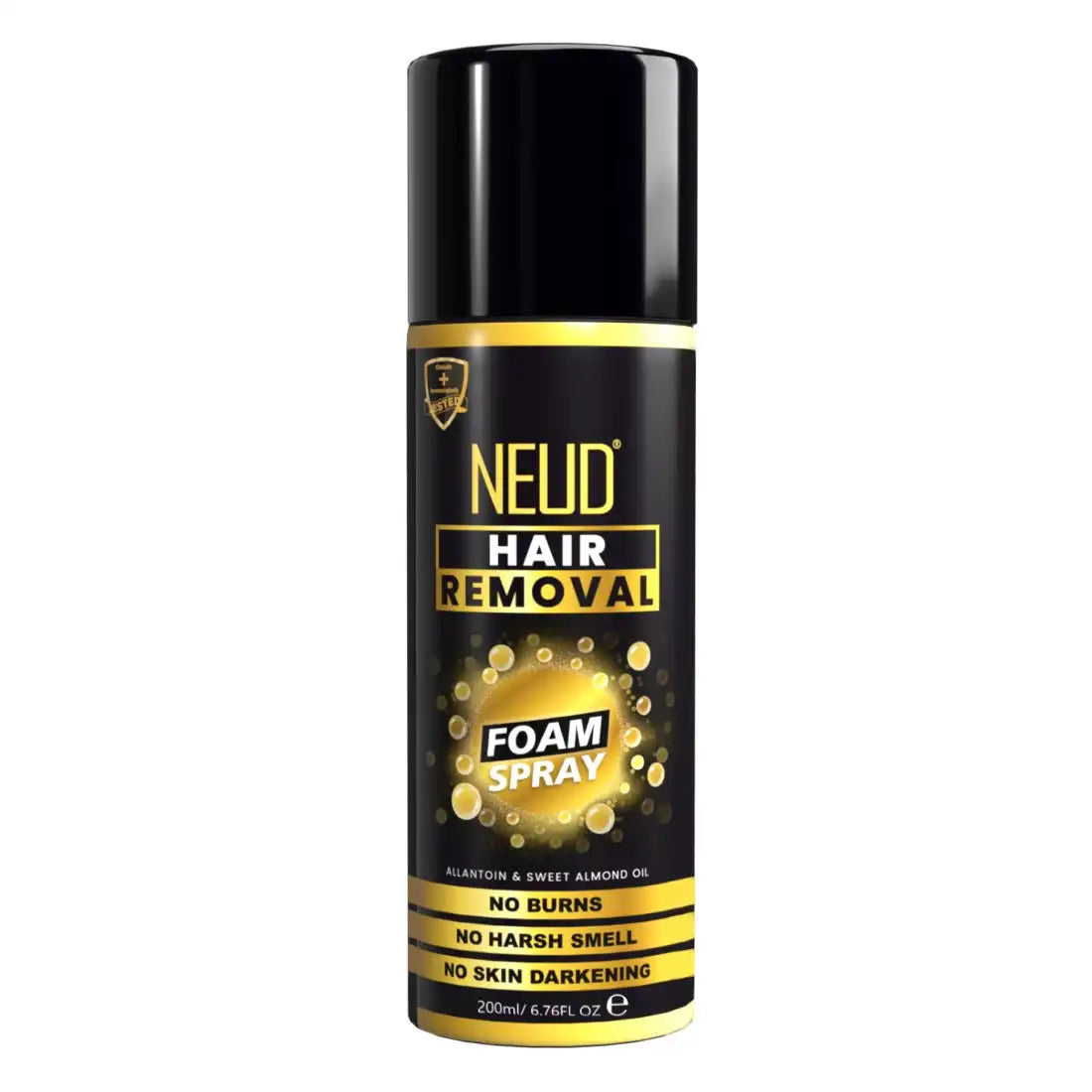 NEUD Hair Removal Foam Spray with No Burns, Harsh Smell or Skin Darkening - 200ml