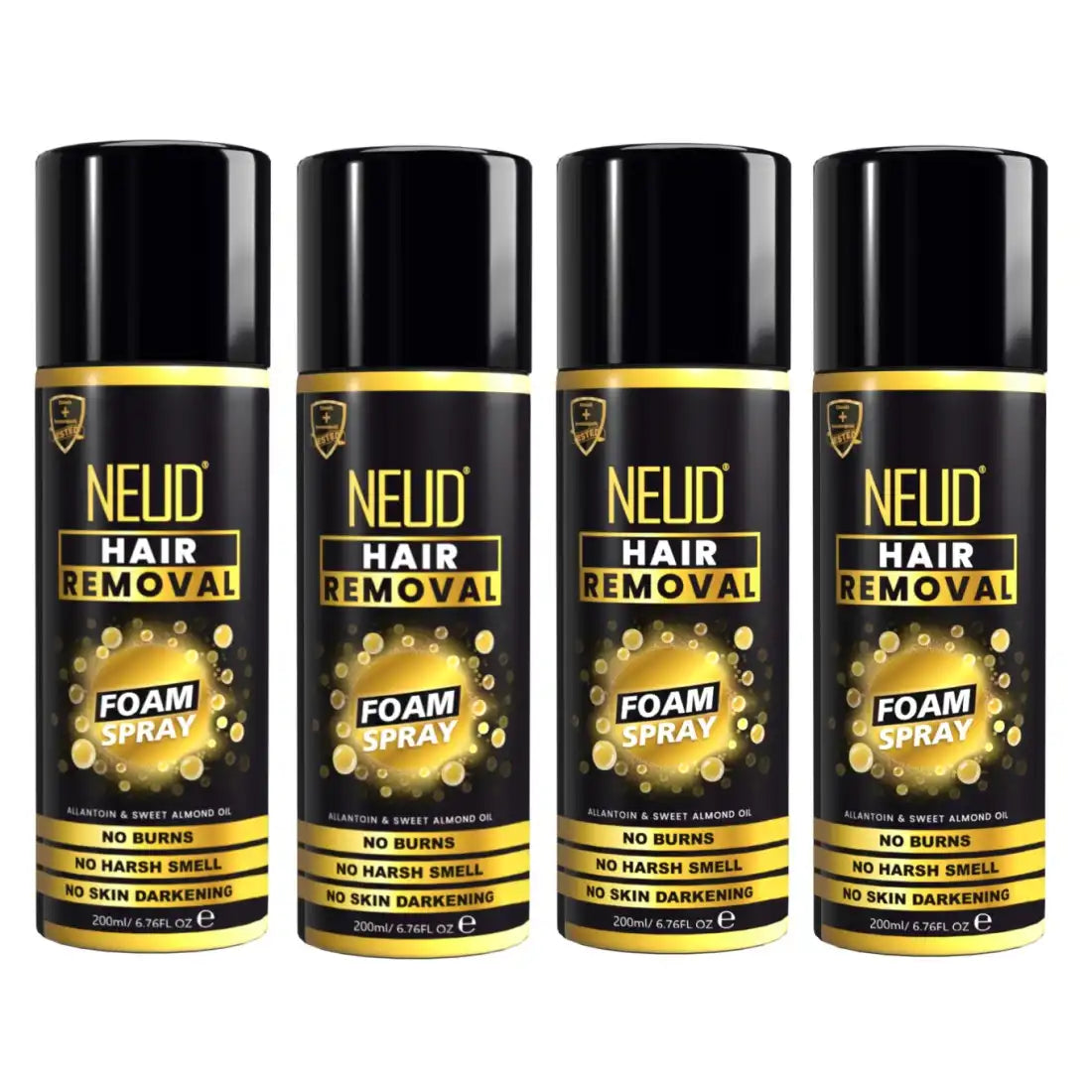 NEUD Hair Removal Foam Spray with No Burns, Harsh Smell or Skin Darkening - 200ml