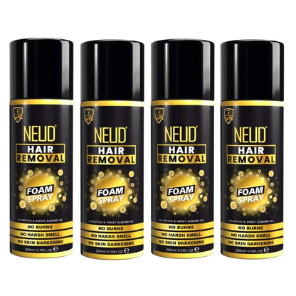 NEUD Hair Removal Foam Spray with No Burns, Harsh Smell or Skin Darkening - 200ml