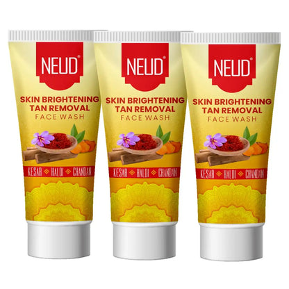 NEUD Skin Brightening Tan Removal Face Wash for Men and Women - 70ml