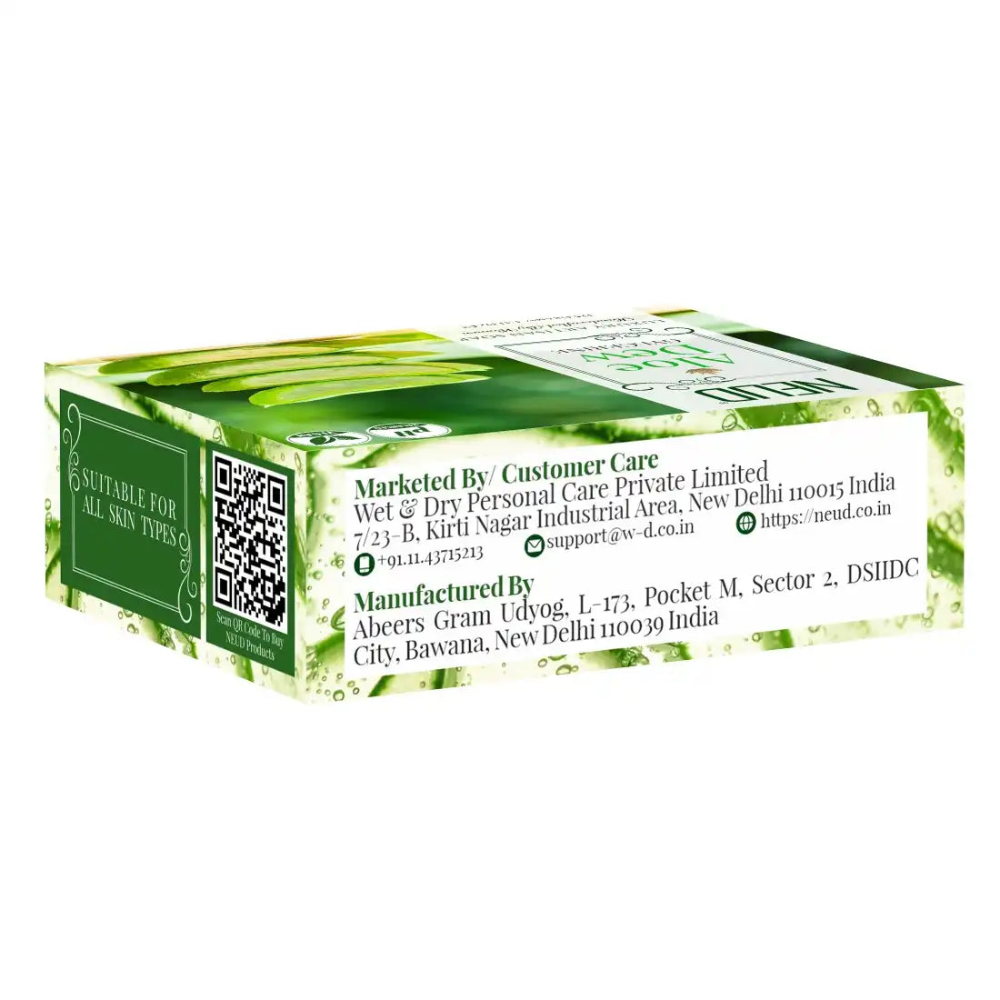 NEUD Aloe Dew Glycerine Luxury Artisan pH-Balanced Handmade Soap 125g