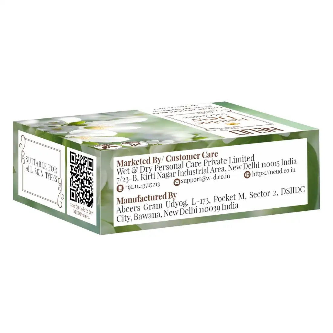 NEUD Jasmine Dew Glycerine Luxury Artisan pH-Balanced Handmade Soap 125g