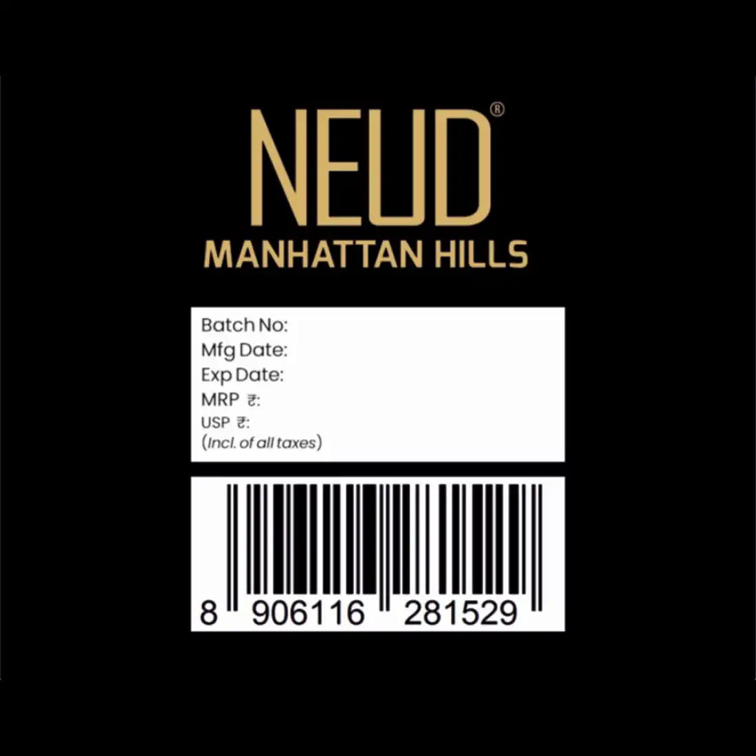 NEUD Manhattan Hills Luxury Perfume for Sophisticated Men Long Lasting EDP - 100ml