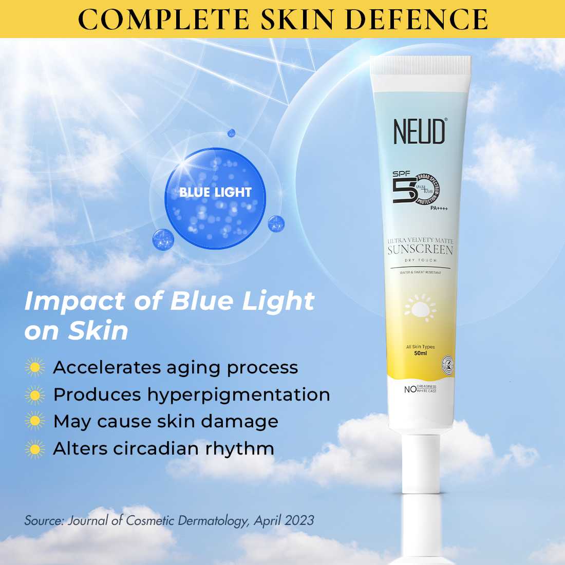 NEUD Ultra-Matte Sunscreen 50g