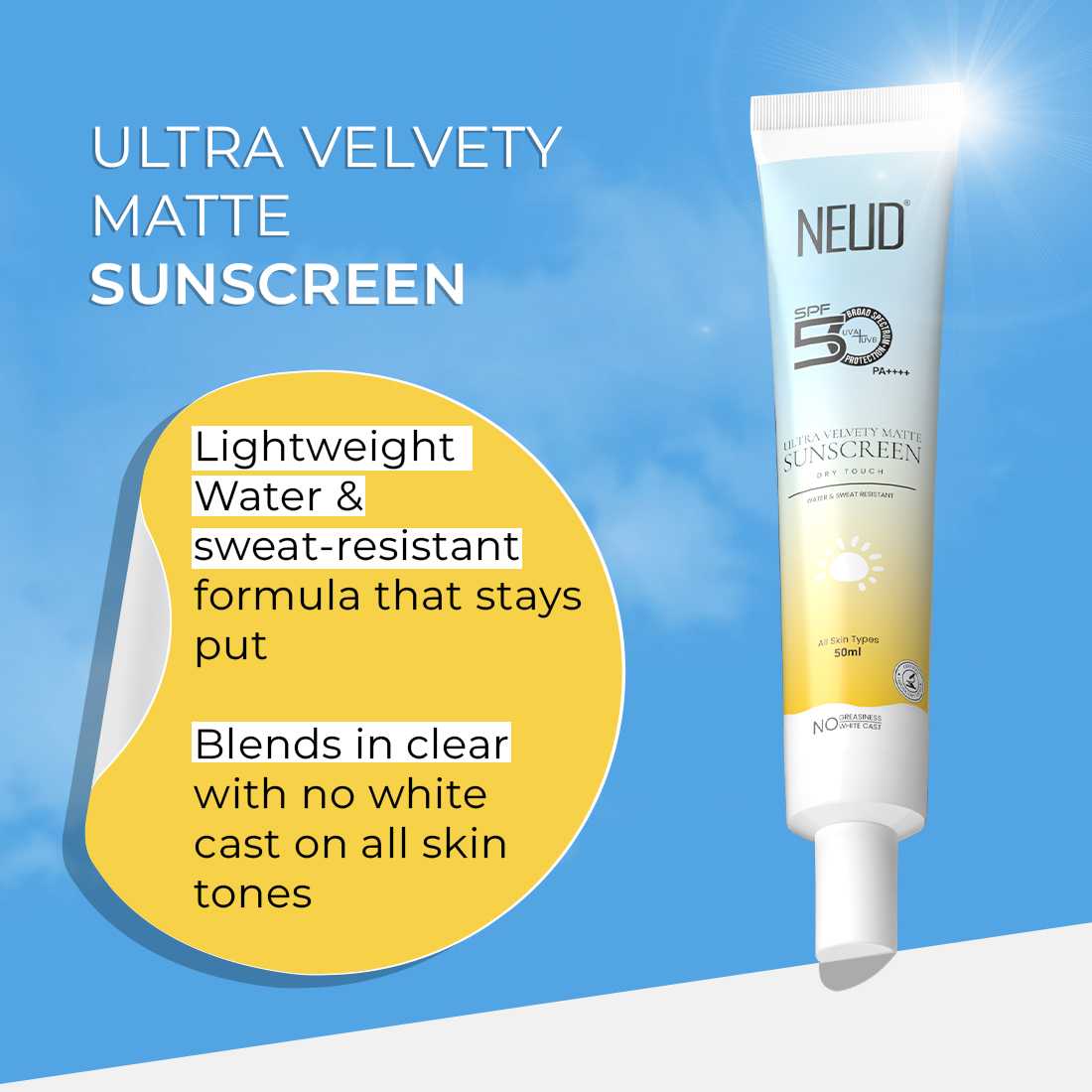 NEUD Ultra-Matte Sunscreen 50g