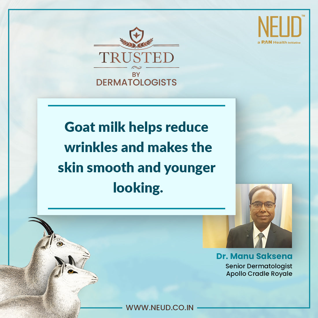 NEUD Trial Pack - Goat Milk Premium Hair Conditioner for Men & Women (25 ml)