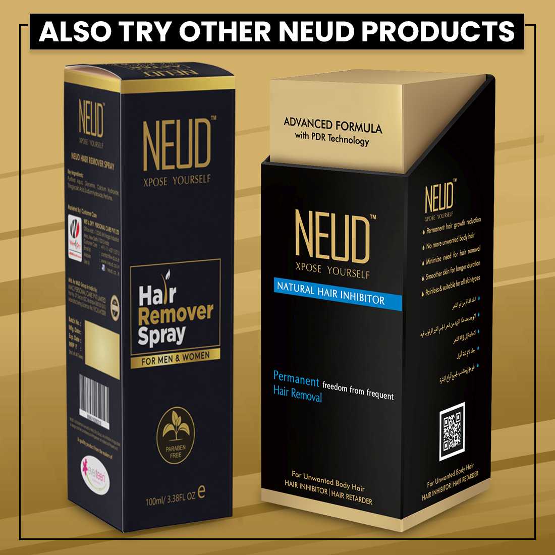 Also try NEUD Hair Inhibitor & NEUD Hair Remover Spray