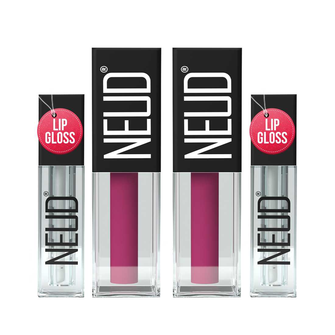 NEUD Matte Liquid Lipstick Quirky Tease with Jojoba Oil, Vitamin E and Almond Oil - Smudge Proof 12-hour Stay Formula with Free Lip Gloss