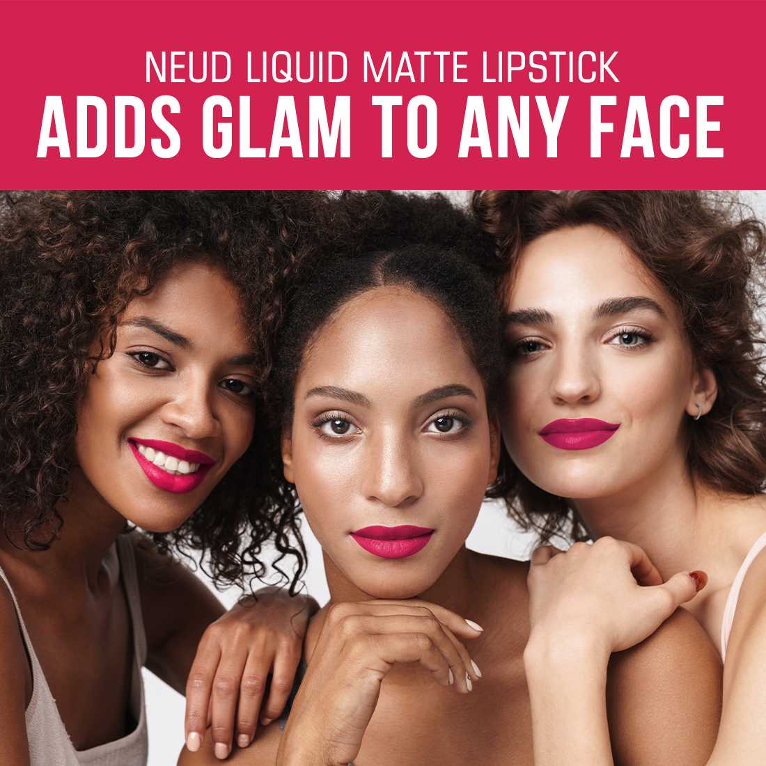 NEUD Matte Liquid Lipstick Hottie Crush with Jojoba Oil, Vitamin E and Almond Oil - Smudge Proof 12-hour Stay Formula with Free Lip Gloss