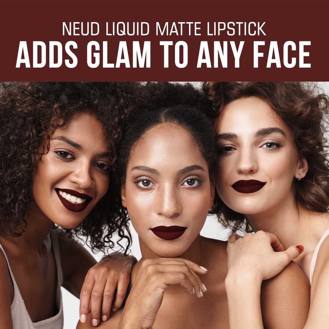 NEUD Matte Liquid Lipstick Espresso Twist with Jojoba Oil, Vitamin E and Almond Oil - Smudge Proof 12-hour Stay Formula with Free Lip Gloss