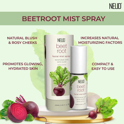 NEUD Beet Root Facial Mist Spray For Dull and Dry Skin - 100 ml