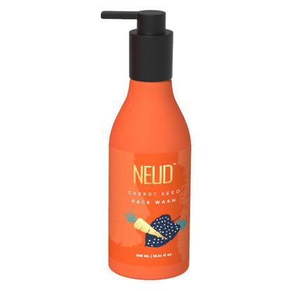 NEUD Carrot Seed Premium Face Wash for Men & Women - Get Free Zipper Pouch