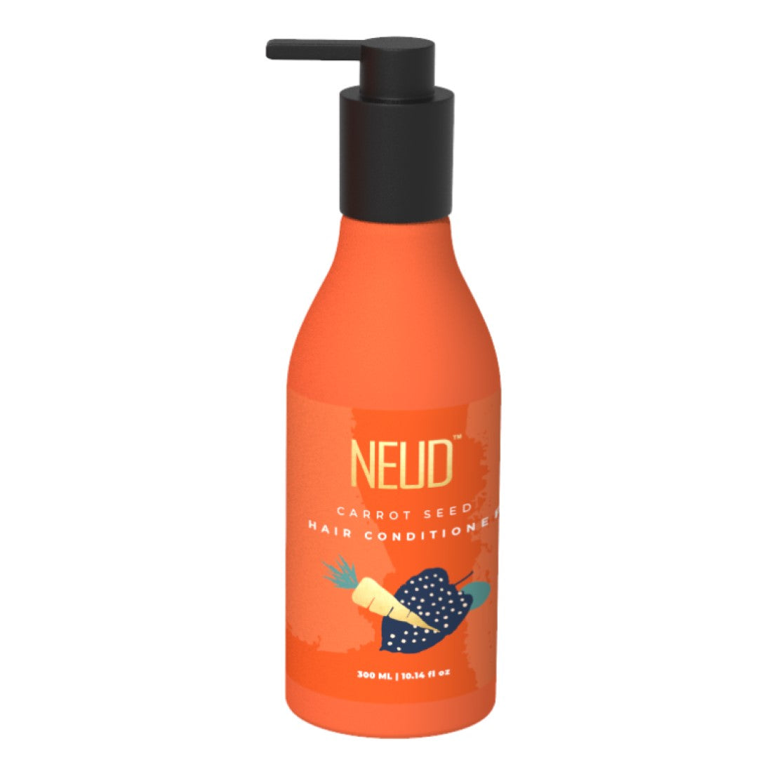 NEUD Carrot Seed Premium Hair Conditioner for Men & Women - Get Zipper Pouch Free