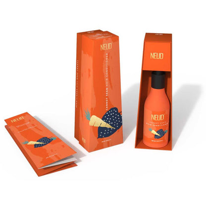 NEUD Carrot Seed Premium Hair Conditioner for Men & Women - Get Zipper Pouch Free