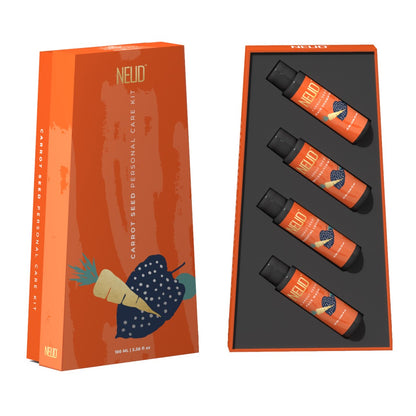 NEUD Carrot Seed Premium Personal Care Kit for Men & Women - 100 ml (25ml x 4 Nos.)