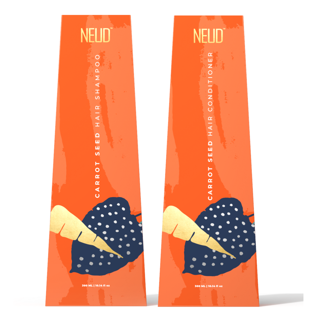 NEUD Carrot Seed  Shampoo and Hair Conditioner Combo for Men and Women