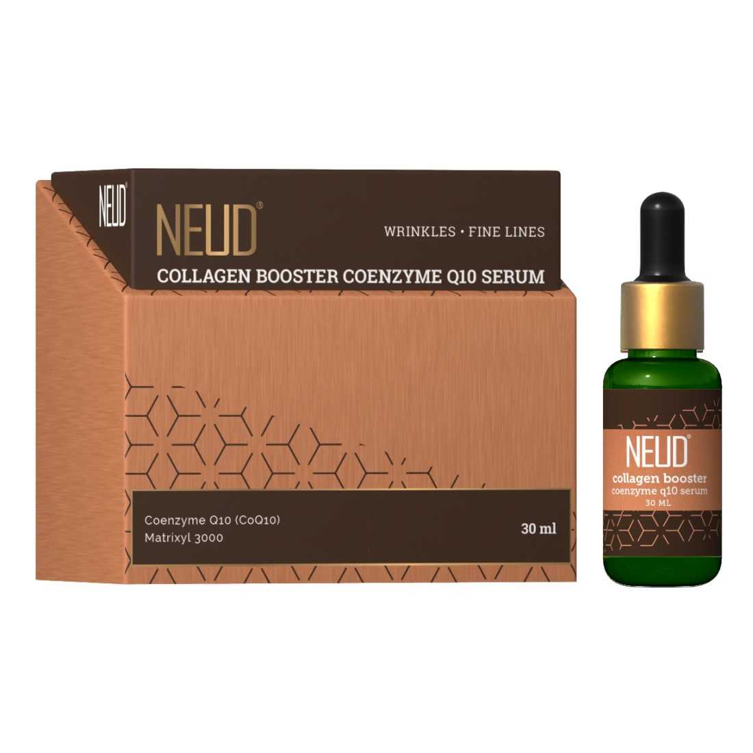 NEUD Collagen Booster Coenzyme Q10 Serum With Matrixyl 3000 and Aloe Vera - 30 ml