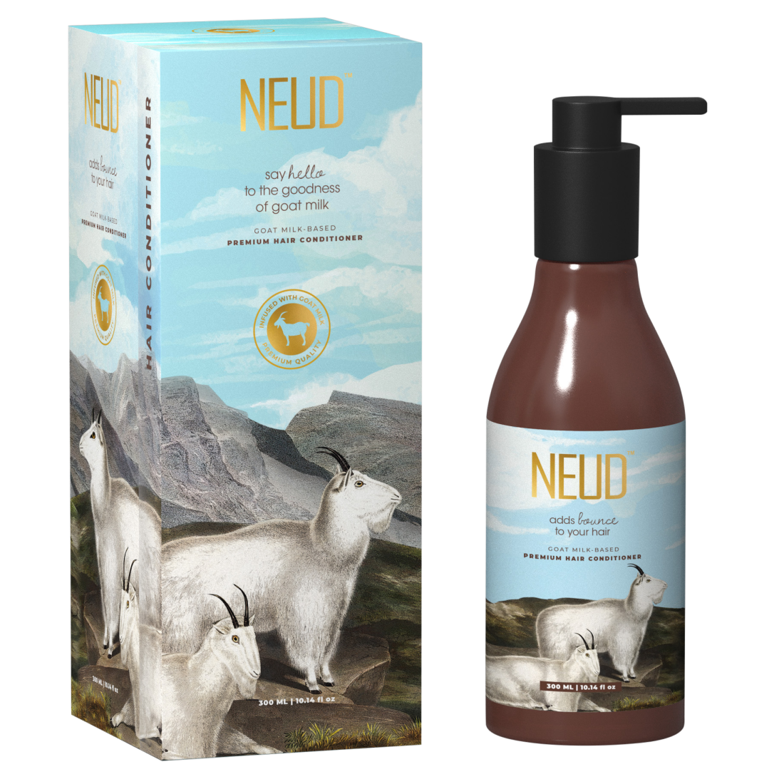 NEUD Goat Milk Hair Conditioner for Men and Women