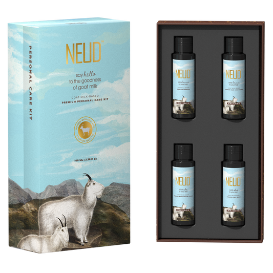 NEUD Goat Milk Premium Personal Care Kit for Men & Women (25ml x 4 Nos.)