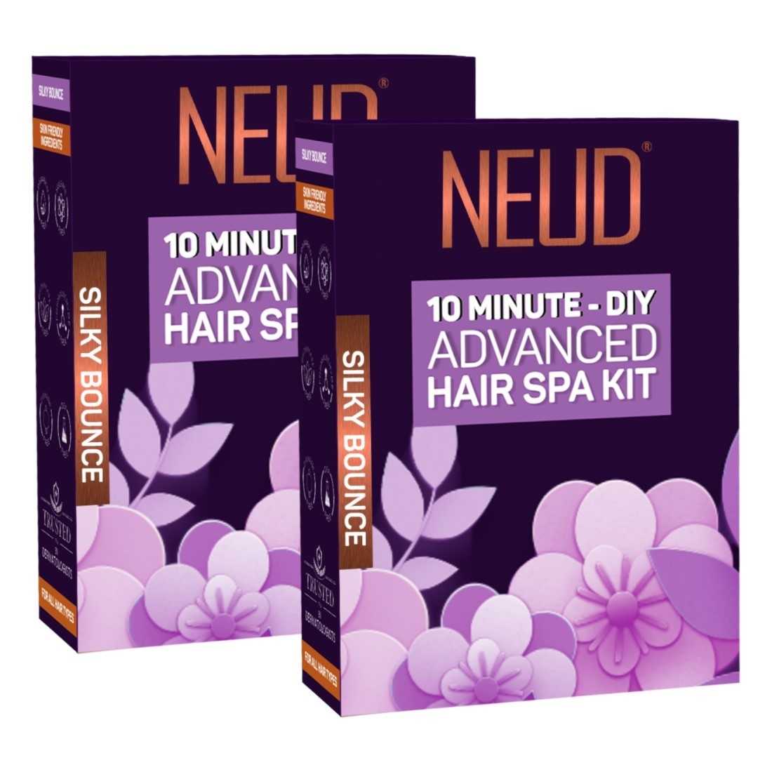 NEUD 4-Step DIY Advanced Hair Spa Kit for Salon-Like Silky Bounce at Home