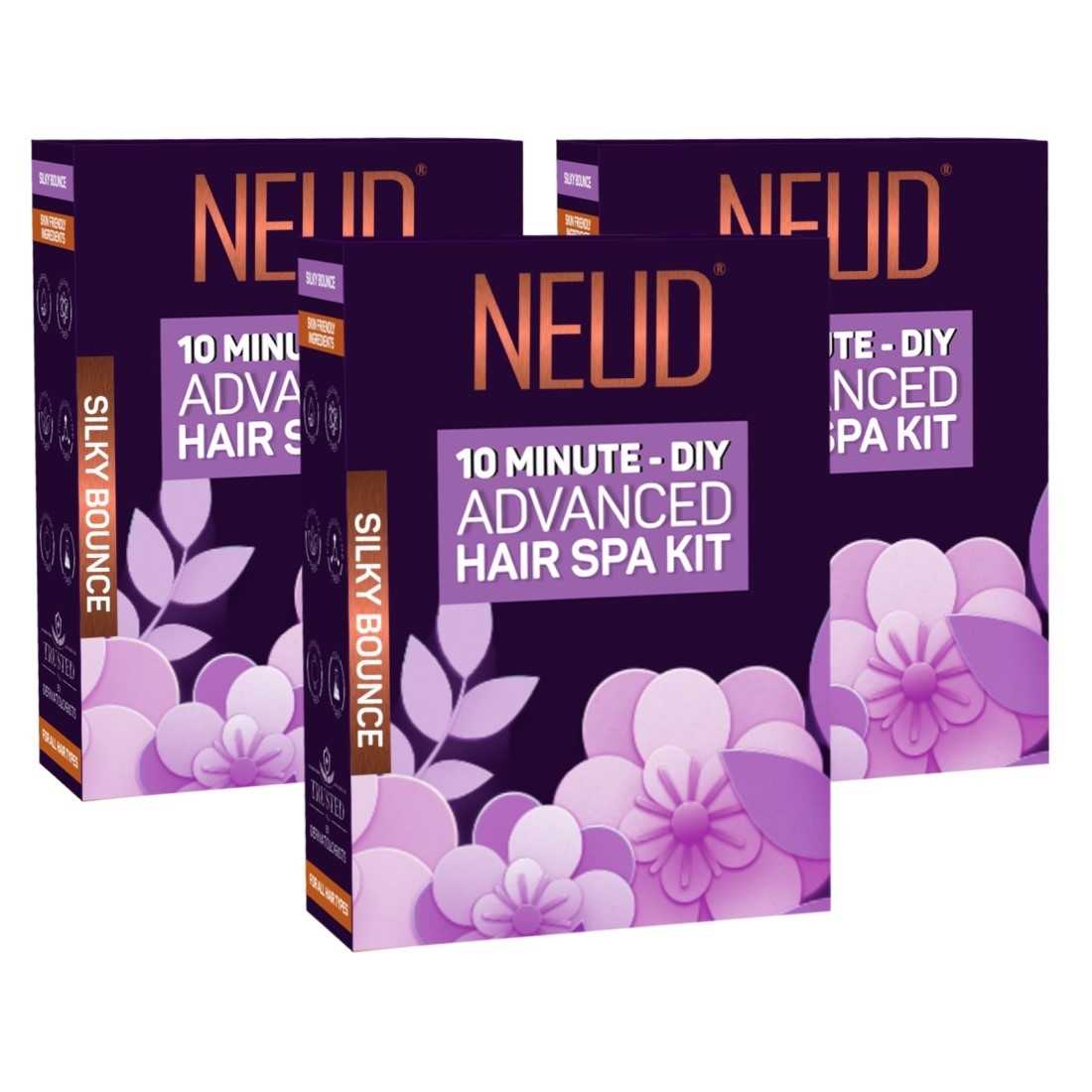 NEUD 4-Step DIY Advanced Hair Spa Kit for Salon-Like Silky Bounce at Home